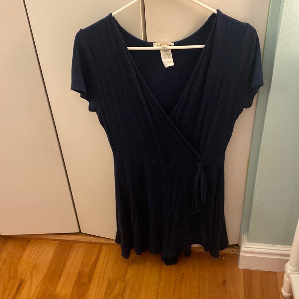 Front tie romper
